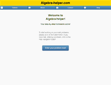 Tablet Screenshot of algebra-helper.com